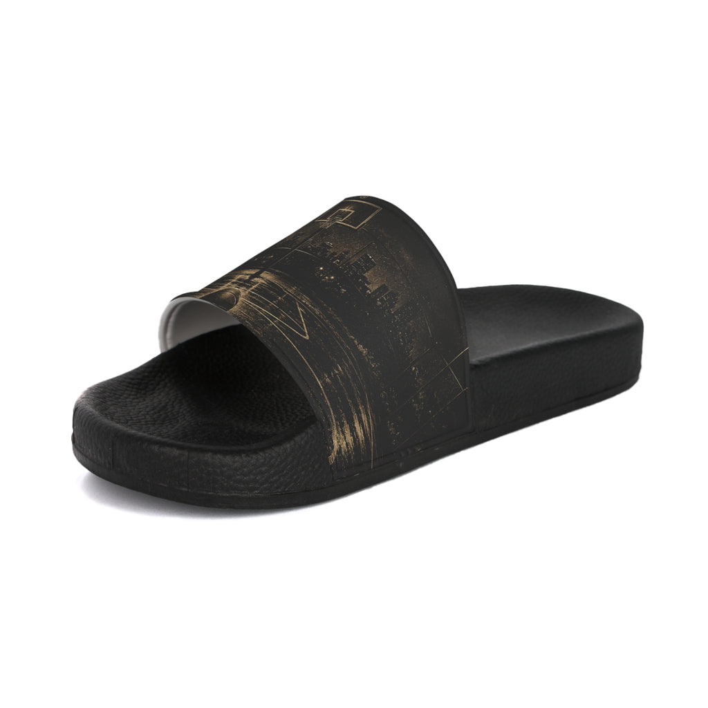 Basketball Court Night Slides — Men's Athletic Slide Sandals