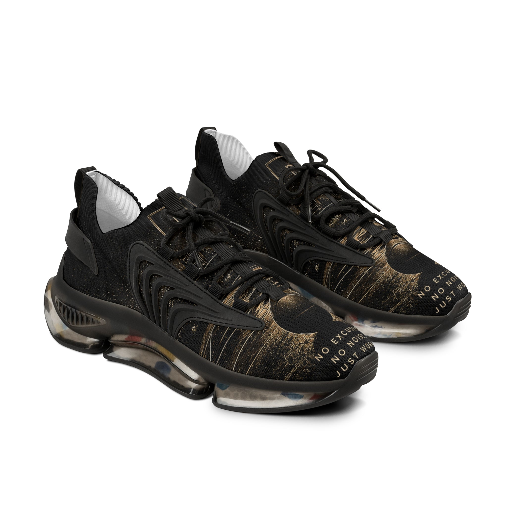 Mesh Sneakers — Vintage Camera Graphic Men's Athletic Shoes