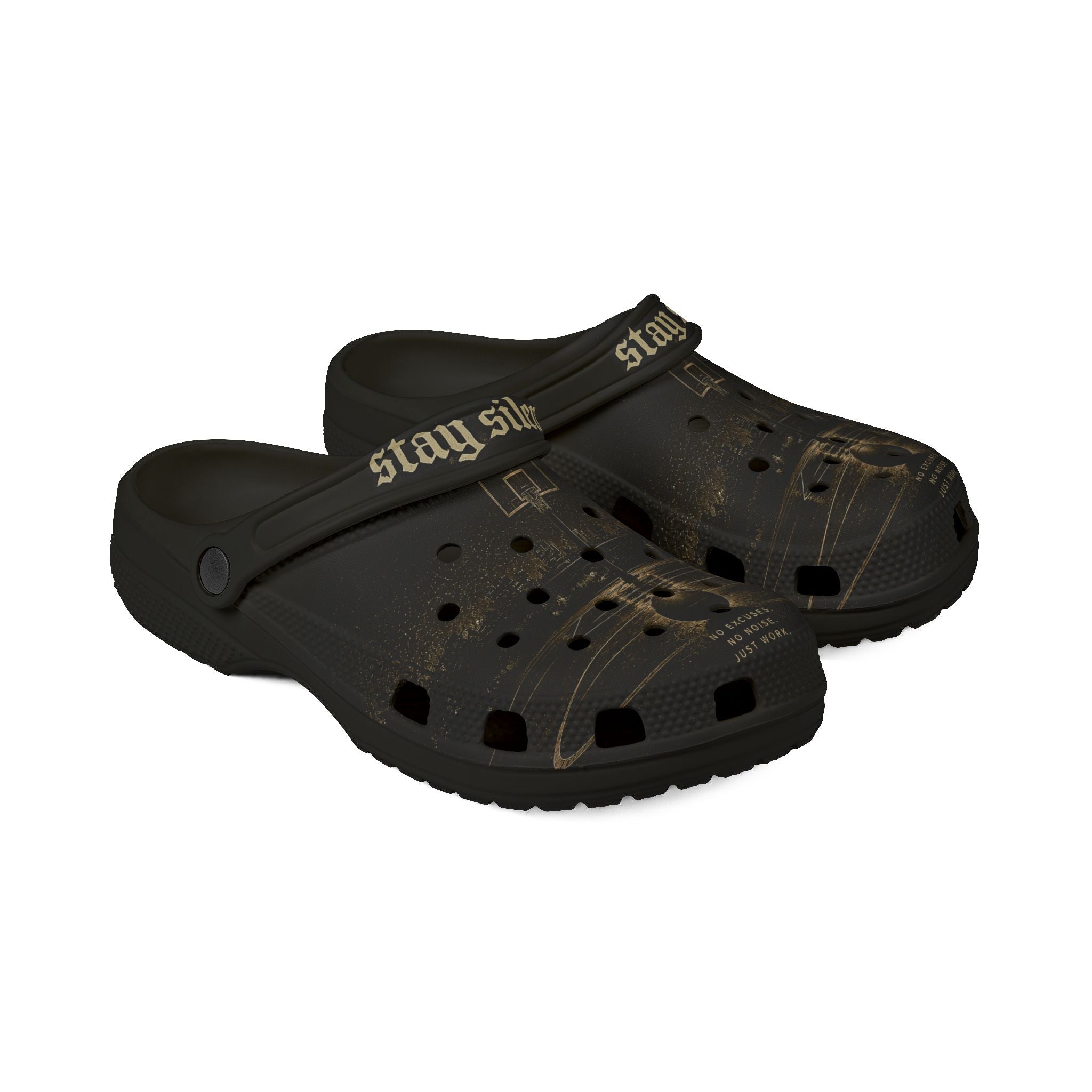 Stay Silly Black EVA Clogs – Lightweight Foam Slip-On Shoes