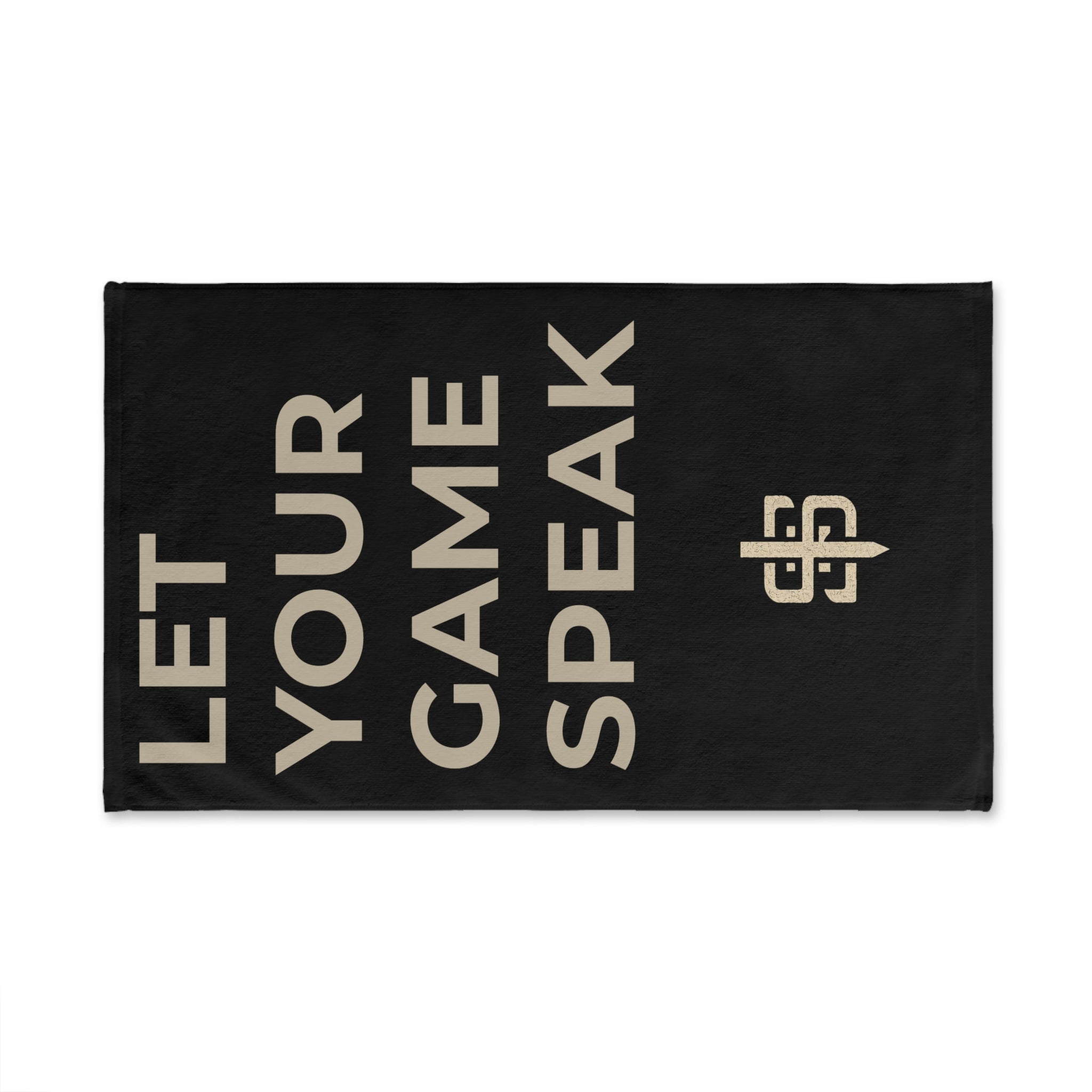 Let Your Game Speak Hand Towel – Motivational Sports Bathroom/Gym Towel