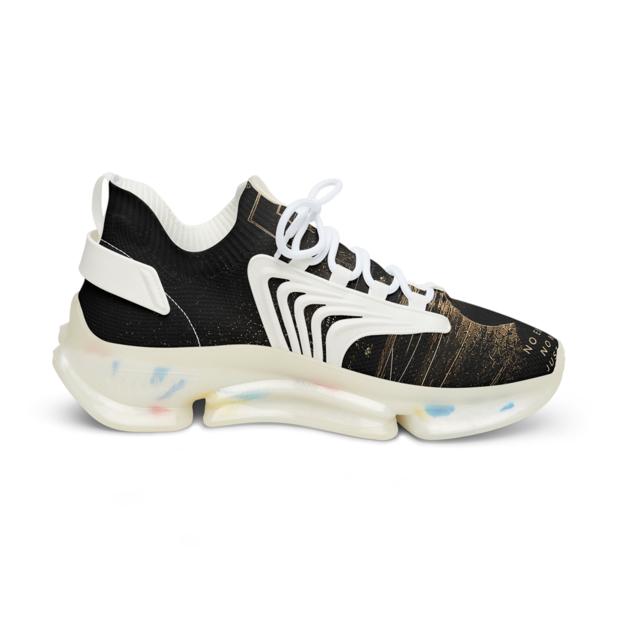 Mesh Sneakers — Vintage Camera Graphic Men's Athletic Shoes
