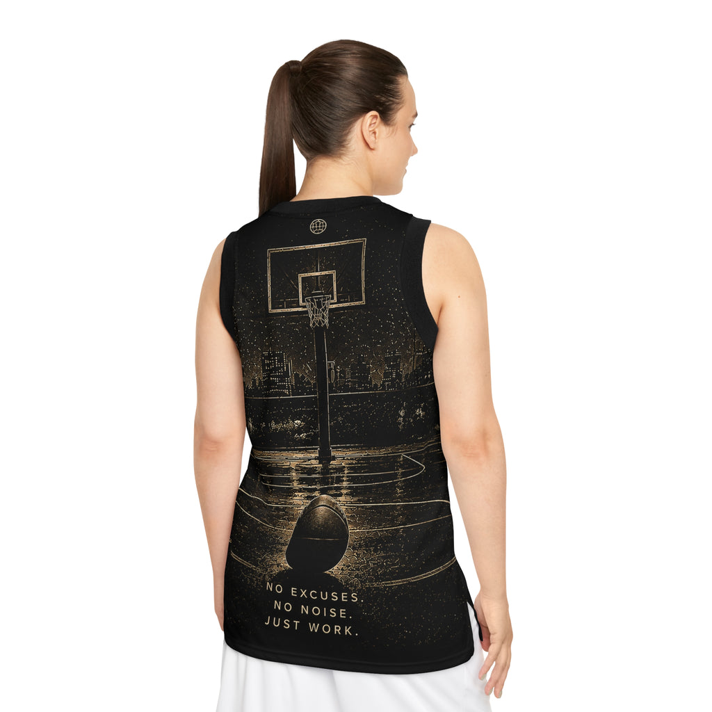 Basketball Jersey — "Stay Silent" Motivational Court Tank