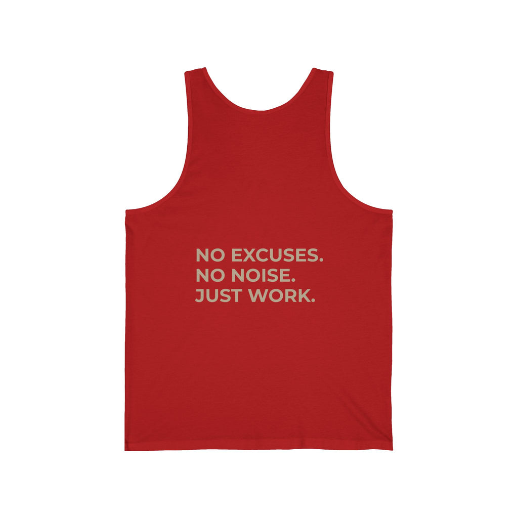 Stay Silent Tank Top — Minimalist Basketball Court Graphic Jersey Tank
