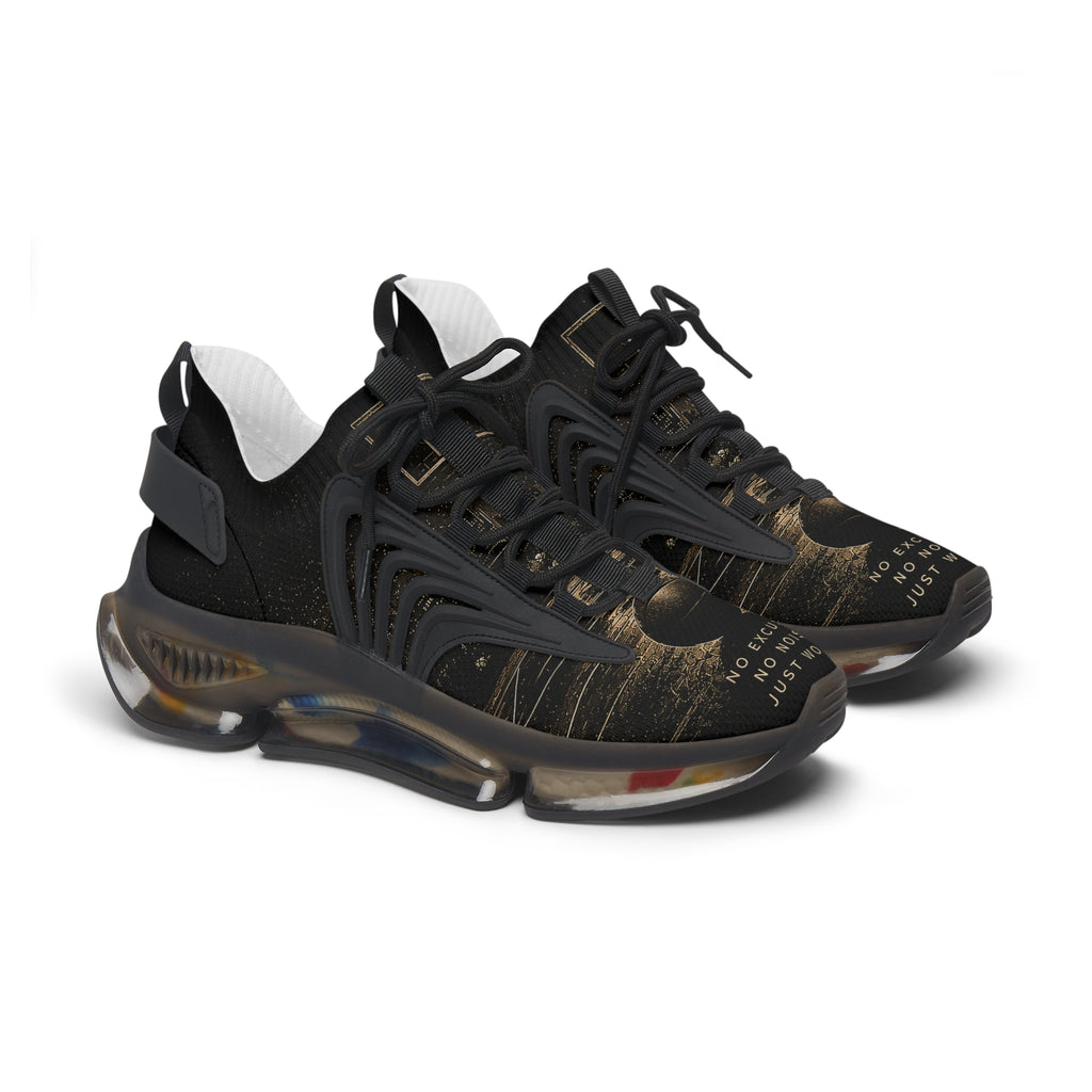 Women's Mesh Sneakers — Black Gold Urban Athletic Shoes