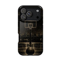 Gold Night Basketball Phone Case — Impact-Resistant Protective Cover