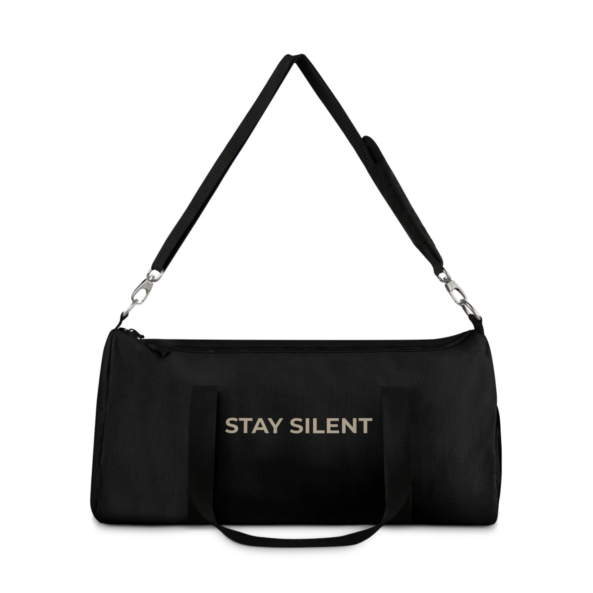 Stay Silent Duffel Bag — Minimalist Travel & Gym Carryall