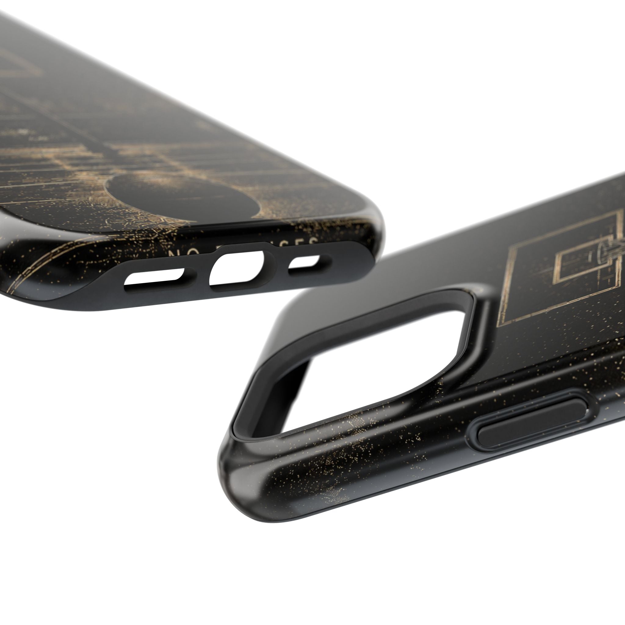 Gold Night Basketball Phone Case — Impact-Resistant Protective Cover