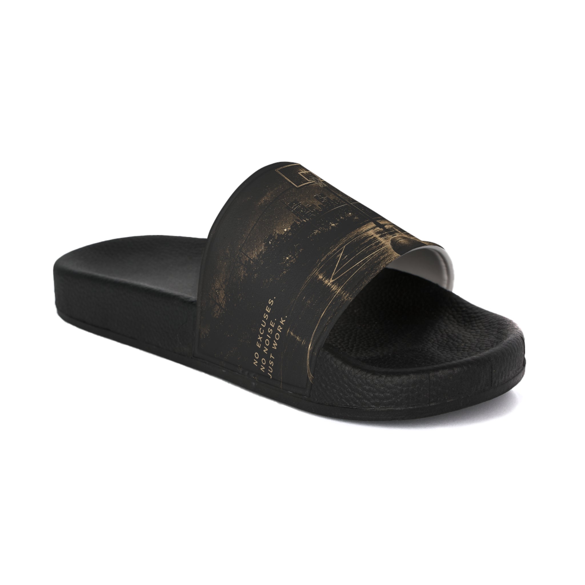 Basketball Court Night Slides — Men's Athletic Slide Sandals
