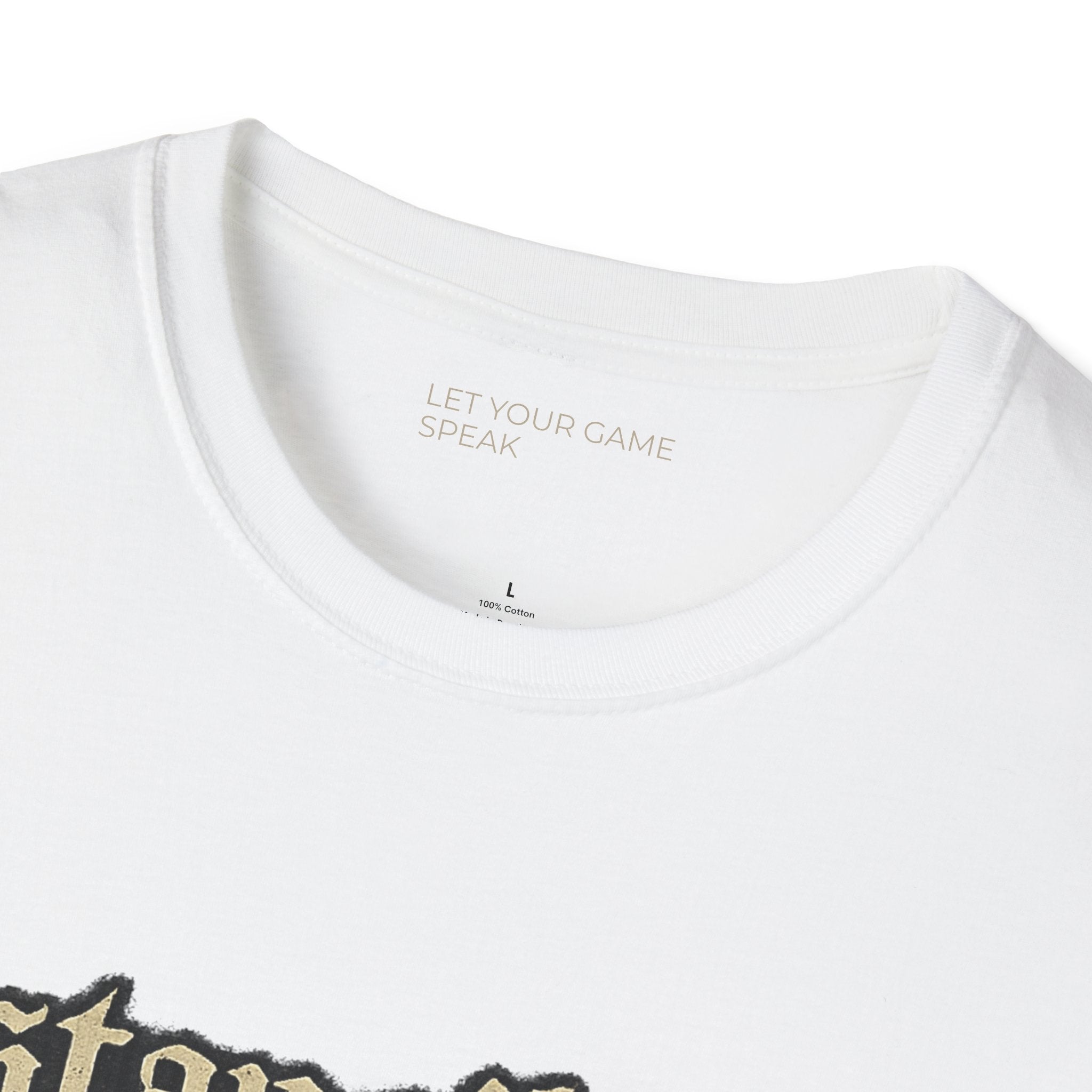 Stay Silent T-Shirt — Minimal Gothic Text Tee