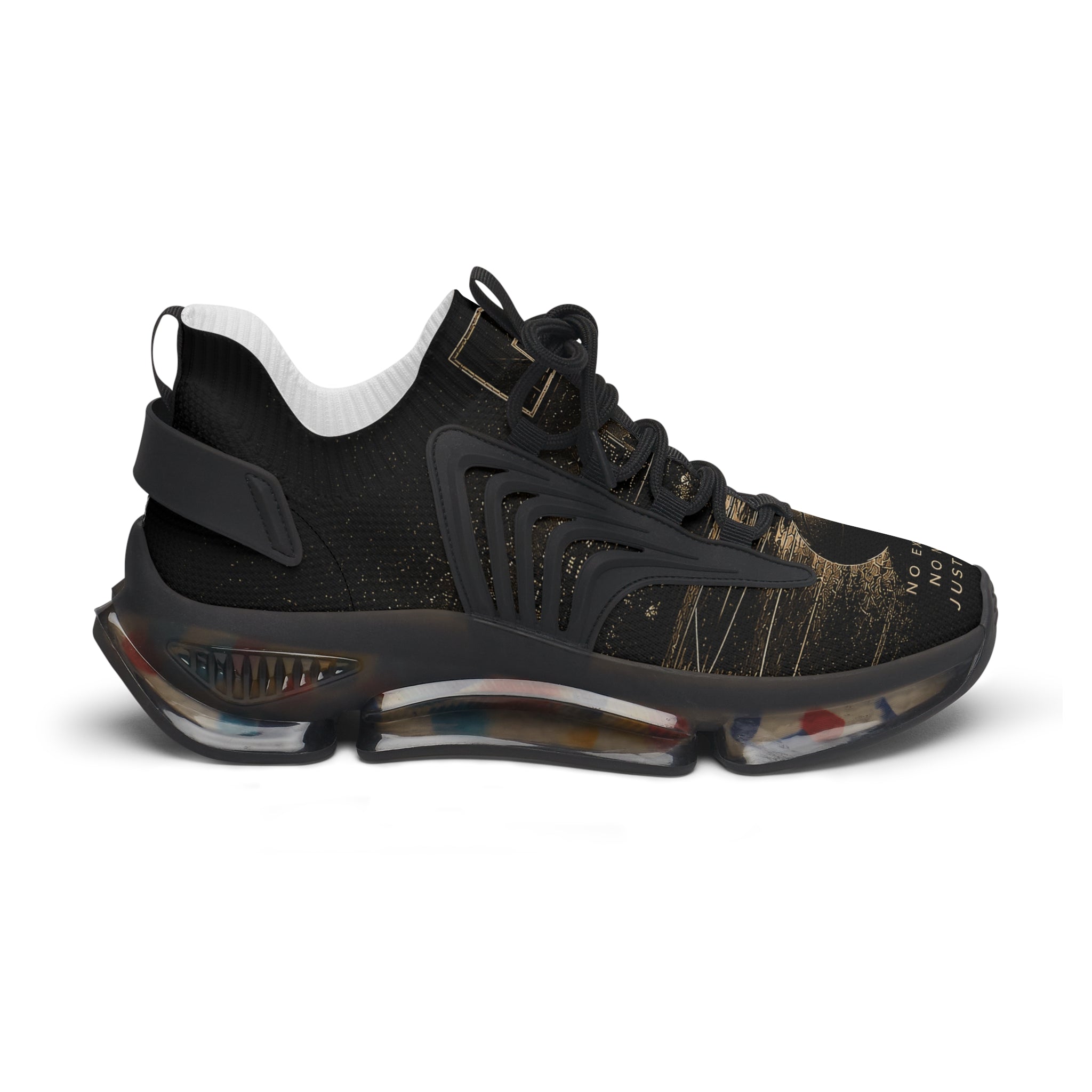 Women's Mesh Sneakers — Black Gold Urban Athletic Shoes