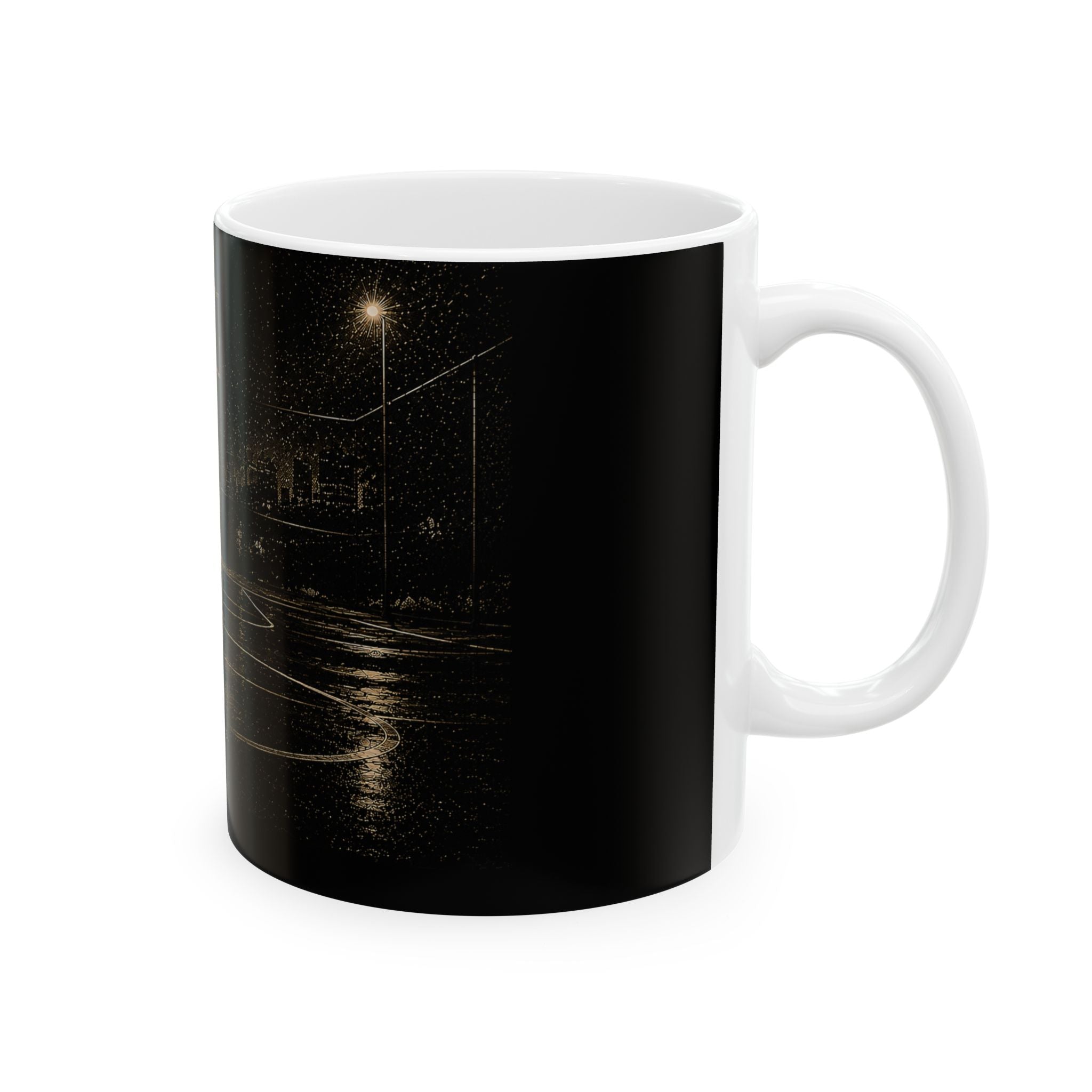 Basketball Motivational Mug - "No Excuses, No Noise, Just Work" Ceramic Coffee Cup (11oz & 15oz)