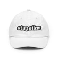 Stay Silent Dad Hat – Gothic Script Embroidered Baseball Cap
