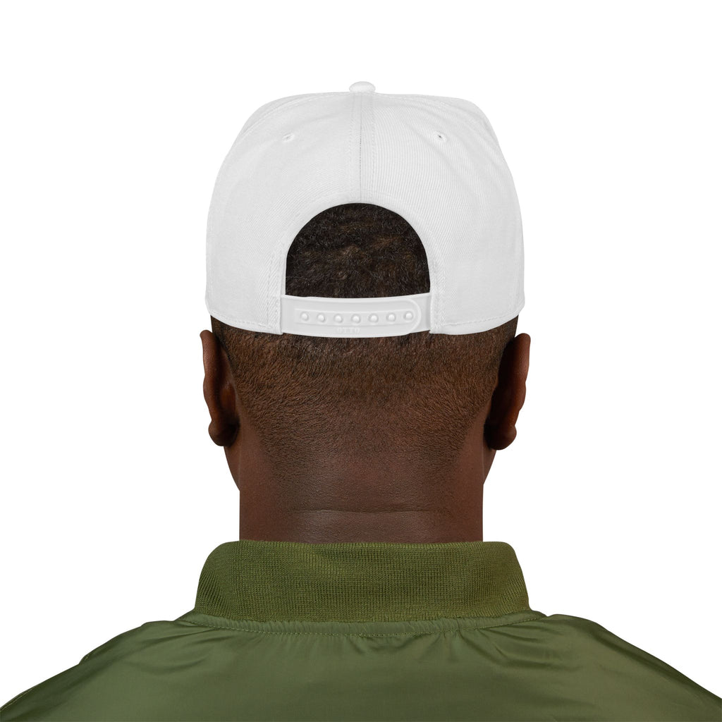 Embroidered 'Stay Silent' Flame Gothic Snapback Hat
