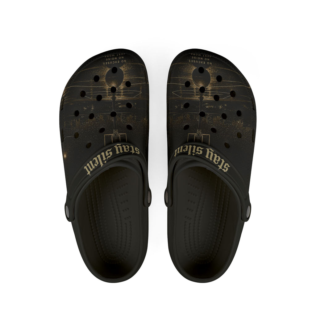 Stay Silly Black EVA Clogs – Lightweight Foam Slip-On Shoes