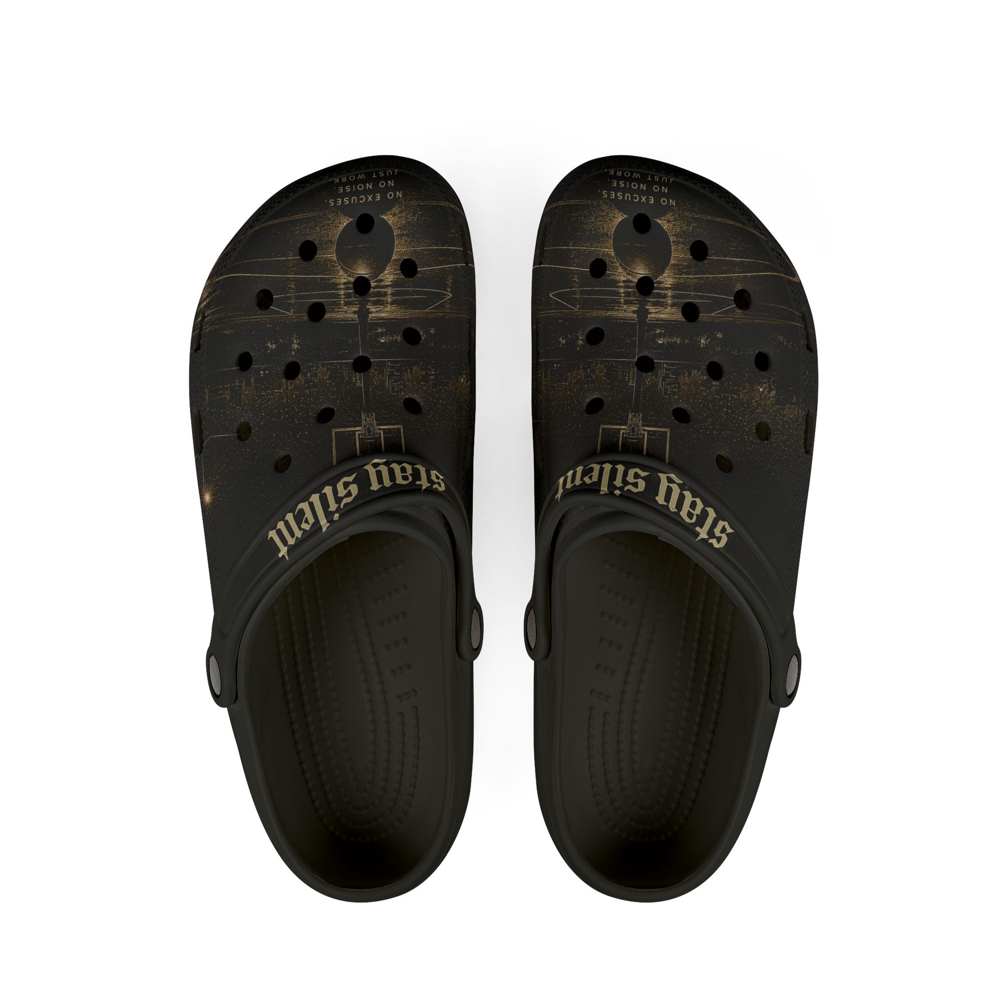 Stay Silly Black EVA Clogs – Lightweight Foam Slip-On Shoes