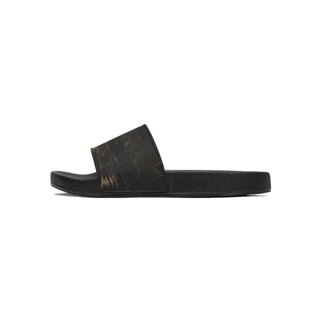 Basketball Court Night Slides — Men's Athletic Slide Sandals