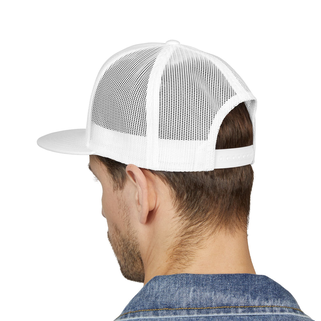 Stay Silent Trucker Hat – Retro Gothic Script Mesh Cap