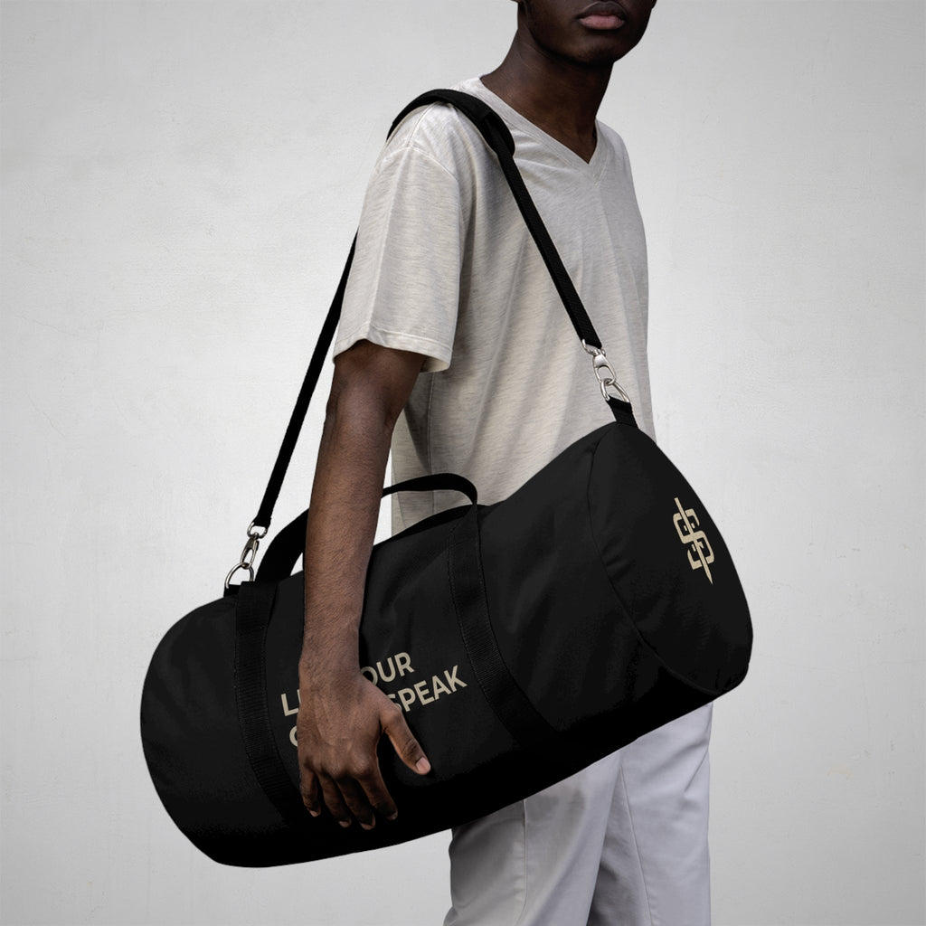 Stay Silent Duffel Bag — Minimalist Travel & Gym Carryall