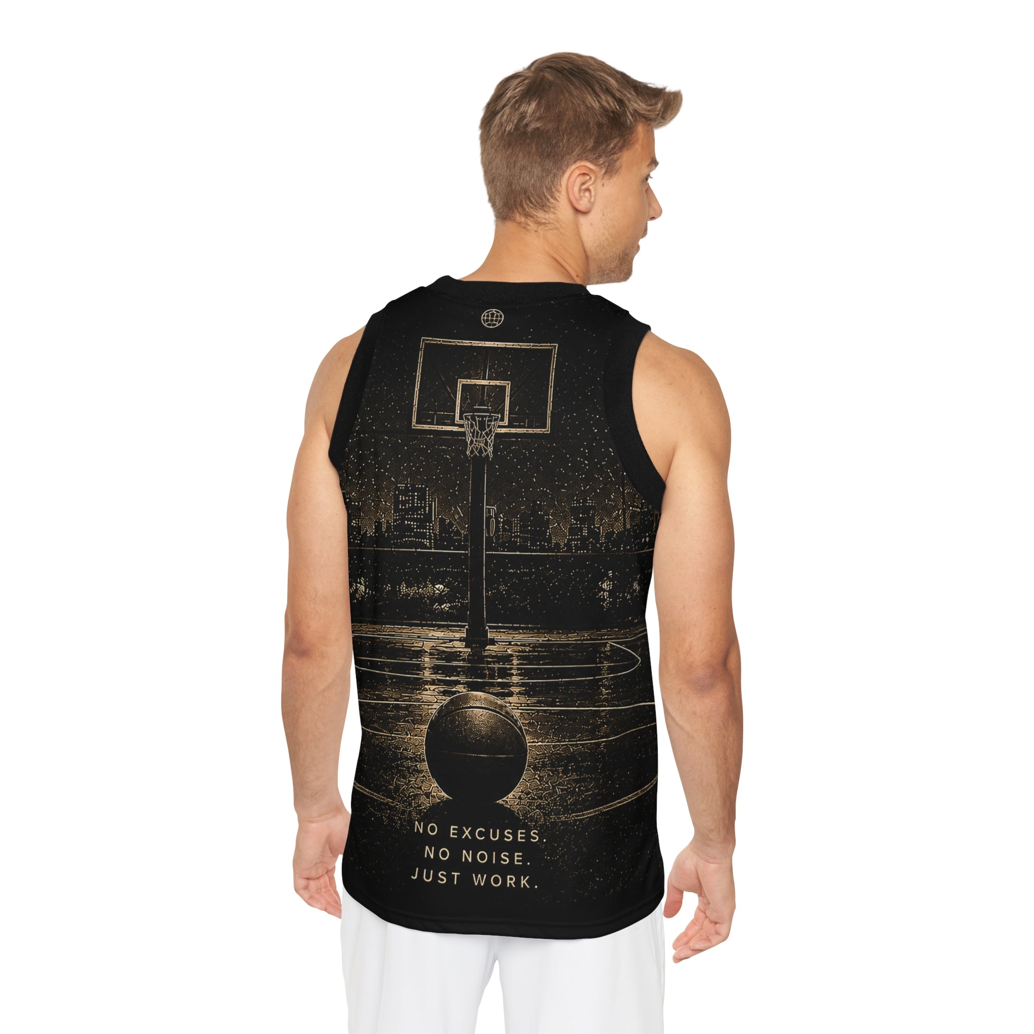 Basketball Jersey — "Stay Silent" Motivational Court Tank