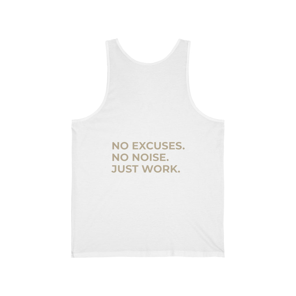 Stay Silent Tank Top — Minimalist Basketball Court Graphic Jersey Tank