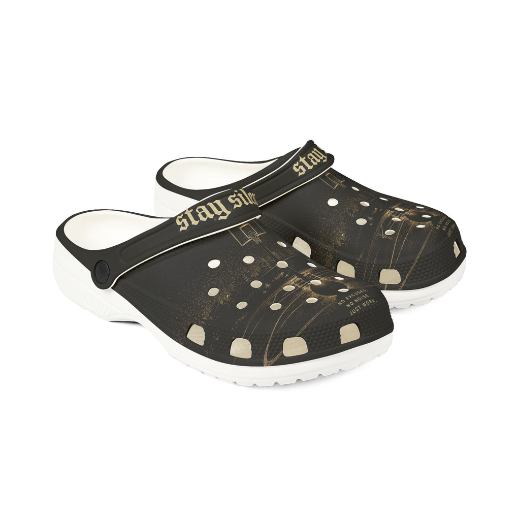 Stay Silly Black EVA Clogs – Lightweight Foam Slip-On Shoes