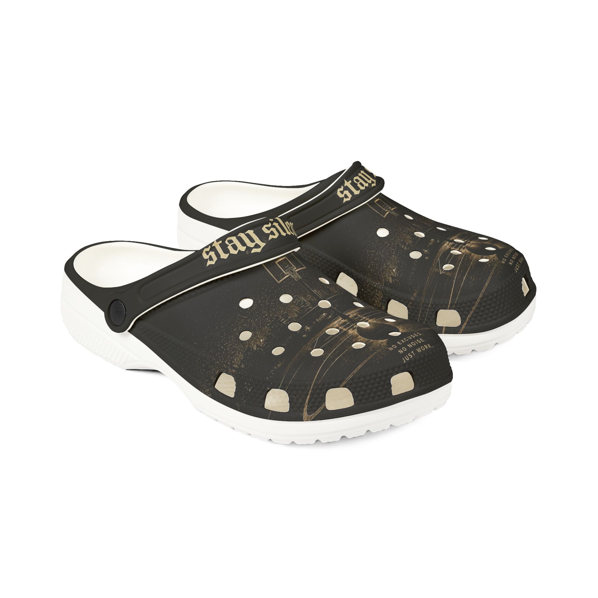 Stay Silly Black EVA Clogs – Lightweight Foam Slip-On Shoes