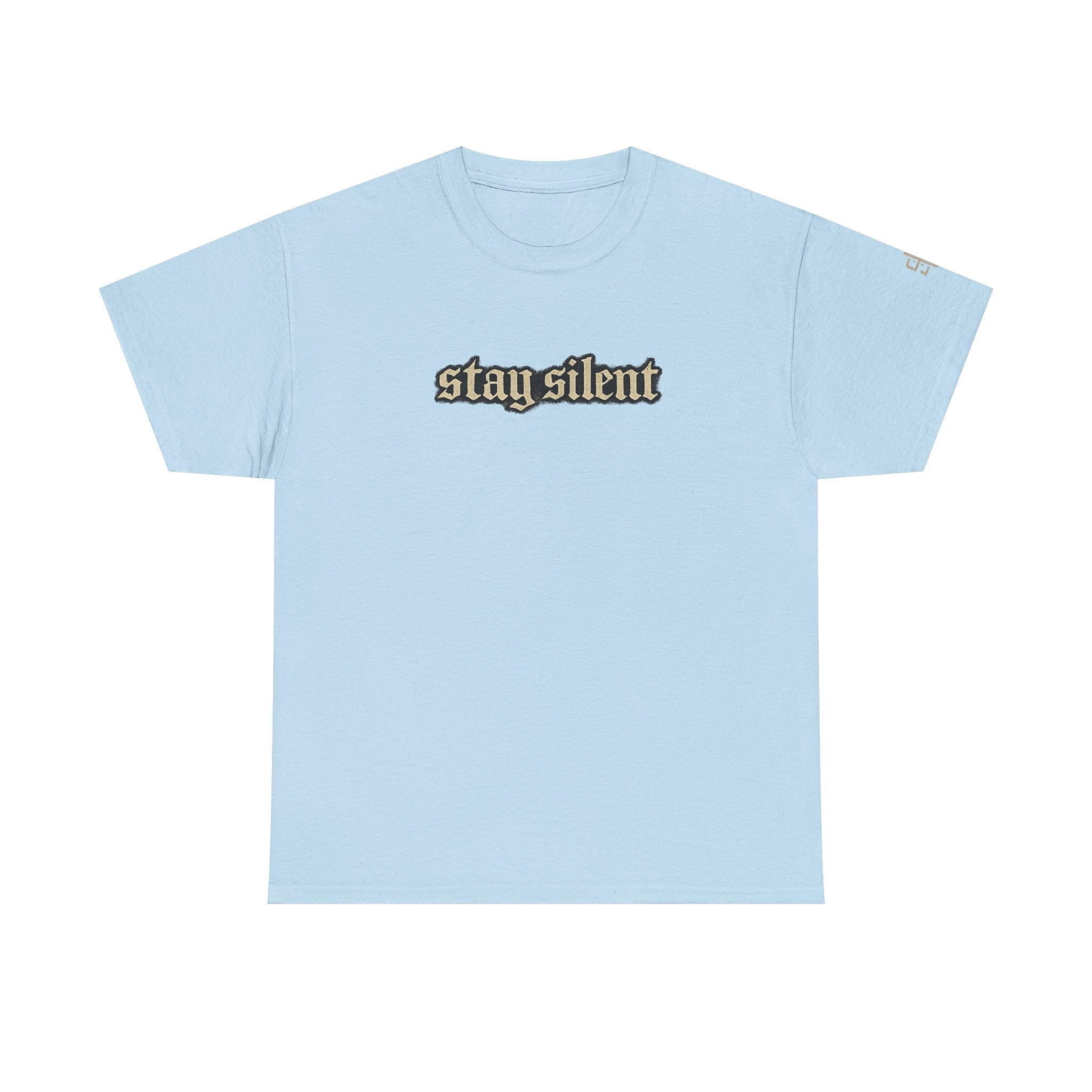 Stay Silent Basketball Poster Tee — Vintage Court Graphic T-Shirt
