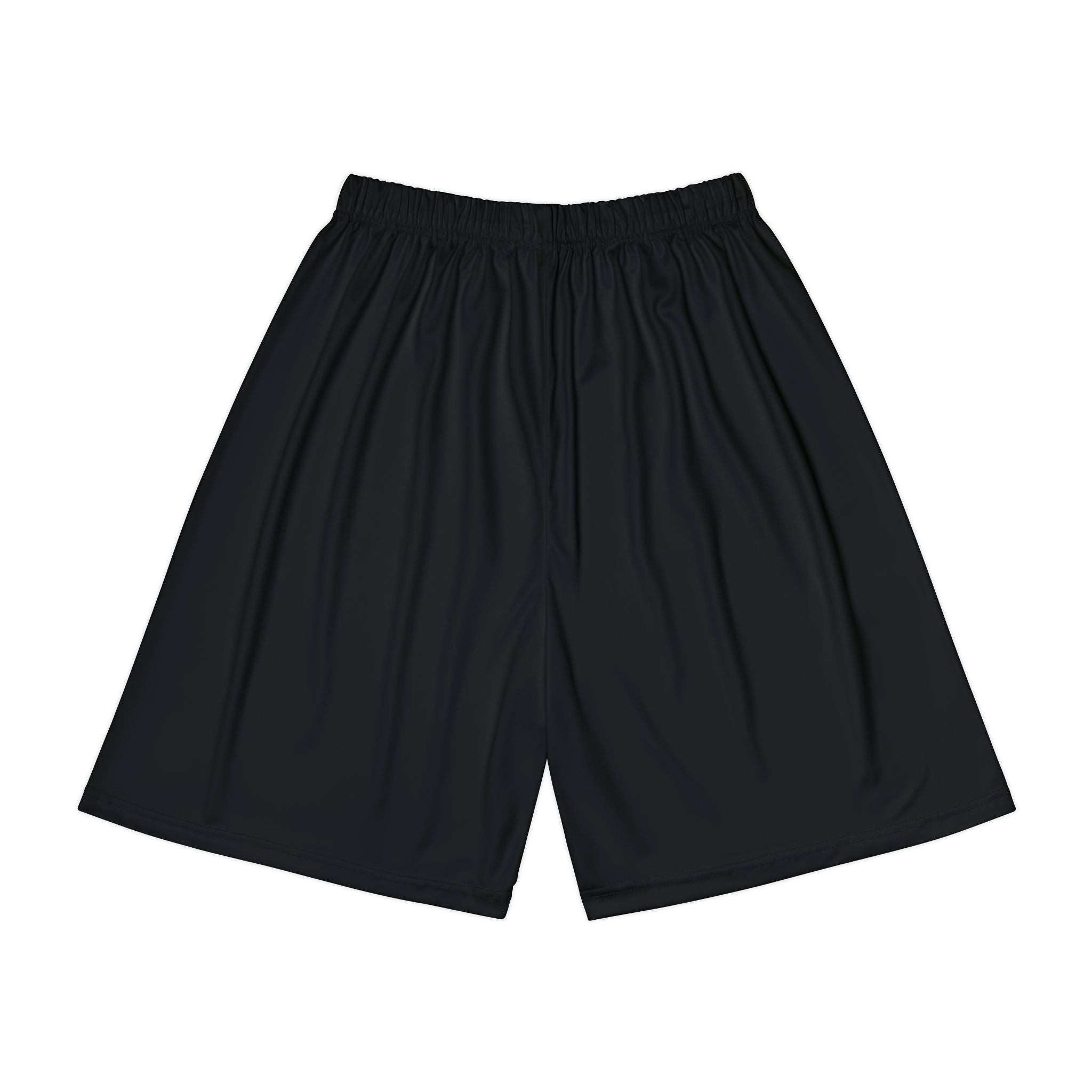Stay Silent Men’s Sports Shorts — Black Athletic Gym Shorts with 'stay silent' Gothic Print