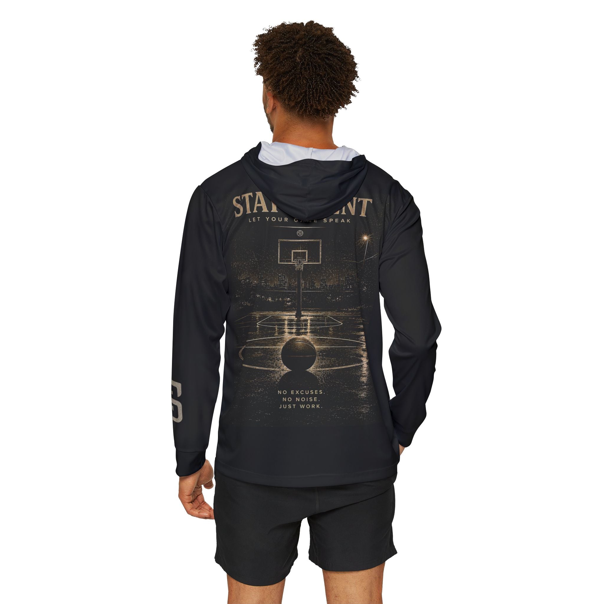 Stay Silent Basketball Warmup Hoodie — Men's Performance Sports Hoodie