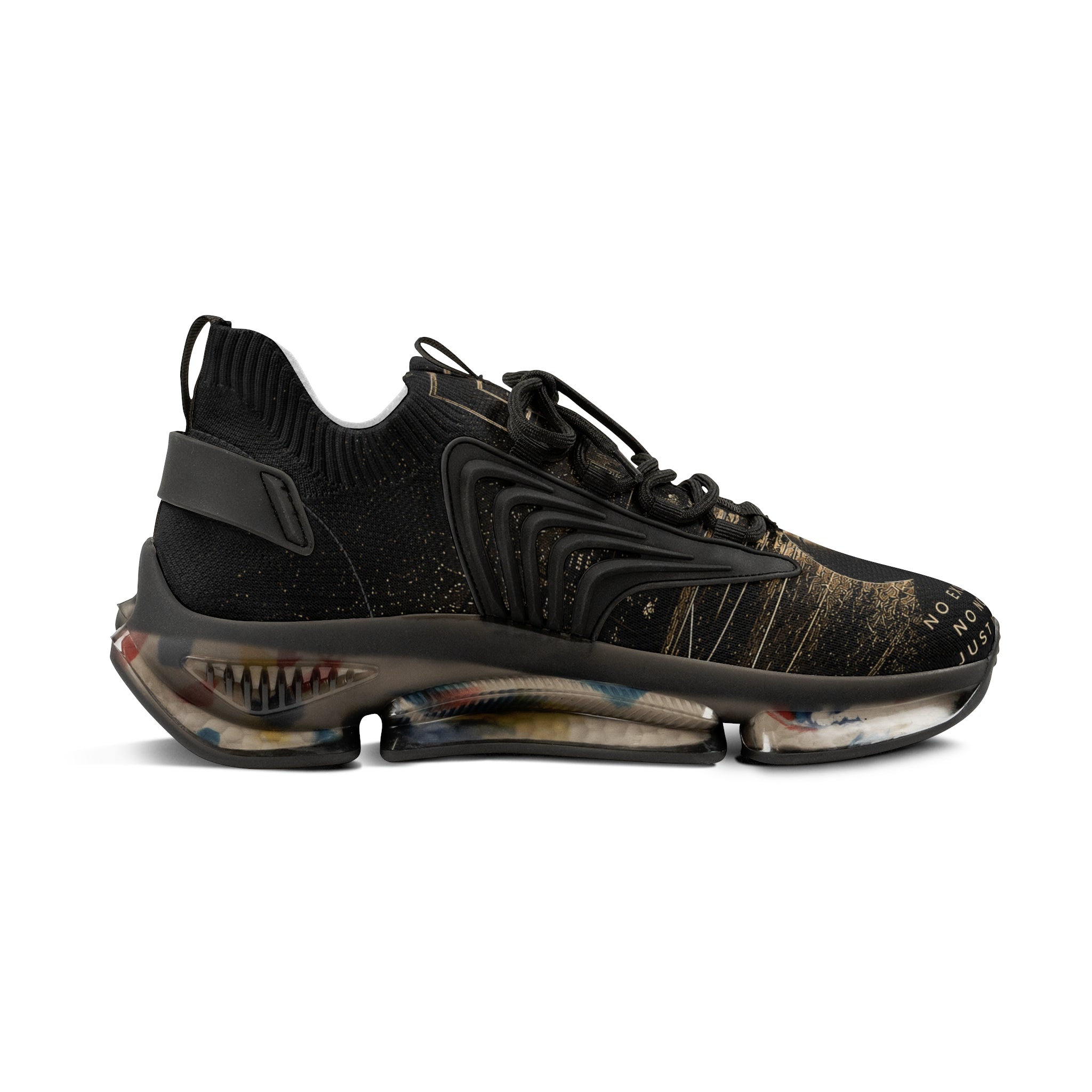 Mesh Sneakers — Vintage Camera Graphic Men's Athletic Shoes