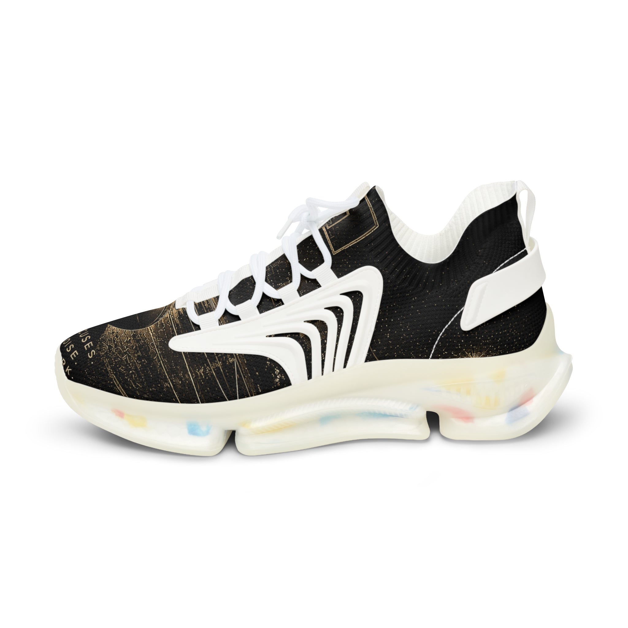 Mesh Sneakers — Vintage Camera Graphic Men's Athletic Shoes