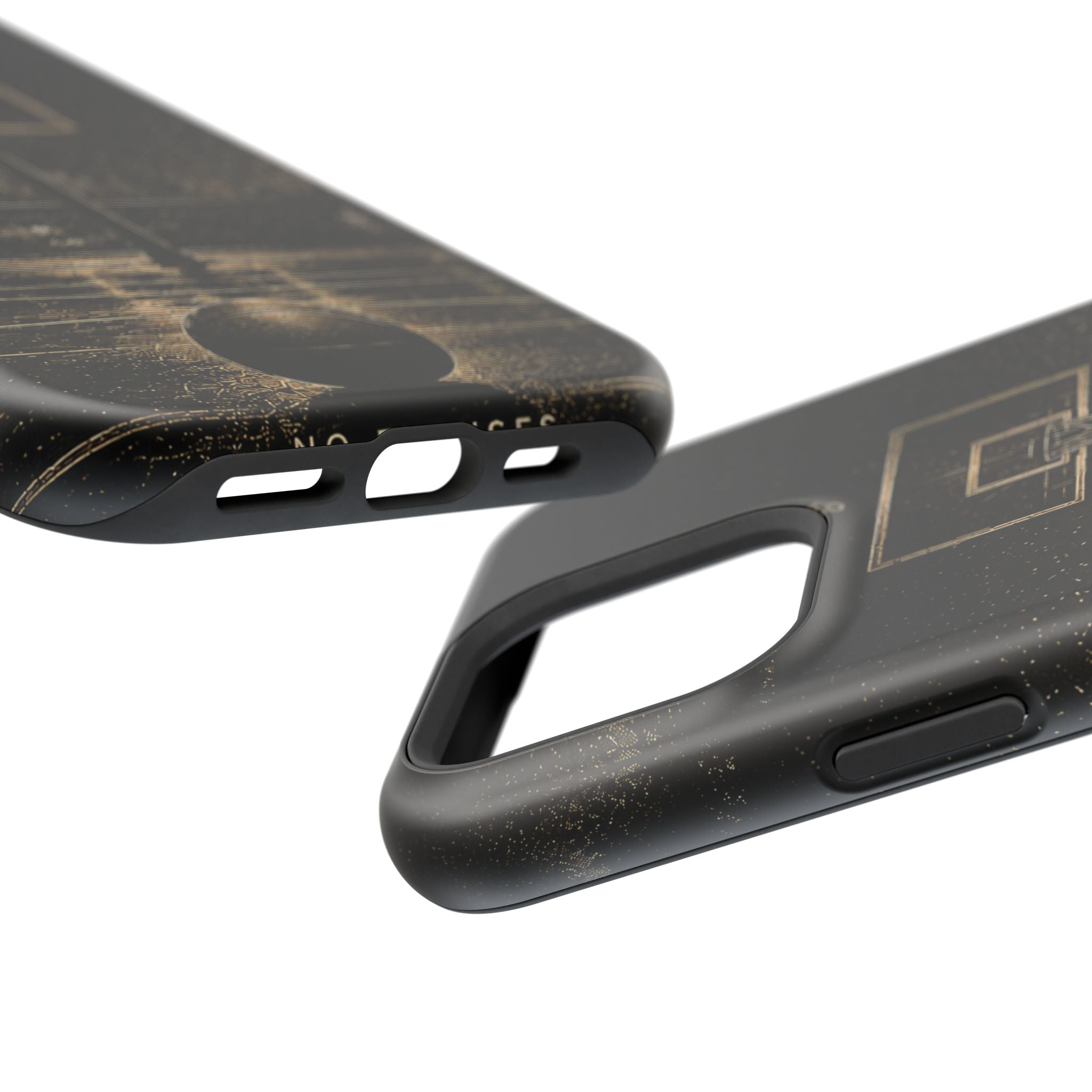 Gold Night Basketball Phone Case — Impact-Resistant Protective Cover