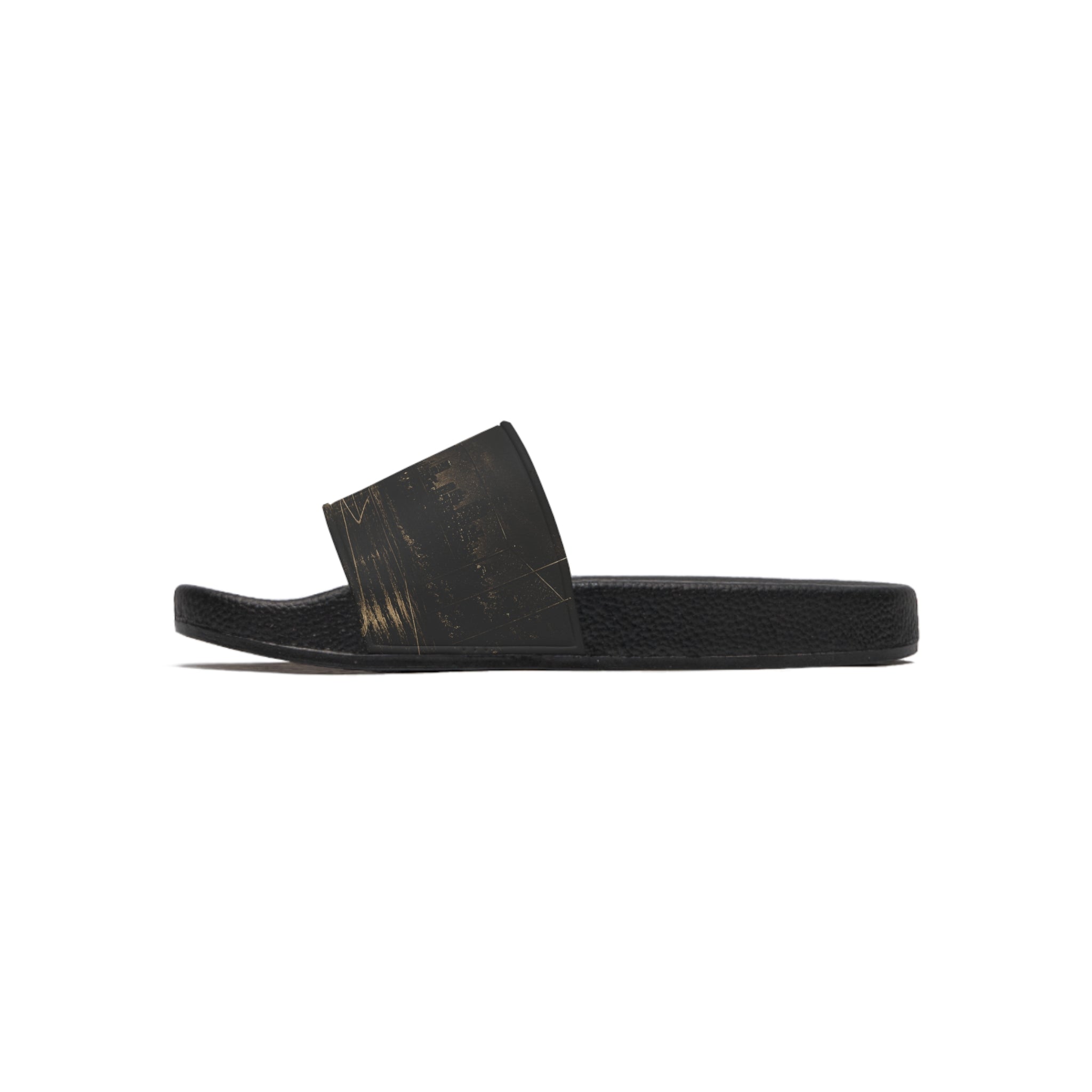Basketball Court Night Slides — Men's Athletic Slide Sandals