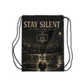 Stay Silent Basketball Drawstring Bag — "Let Your Game Speak" Gym Sack