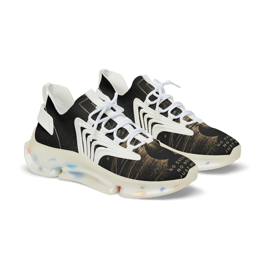 Mesh Sneakers — Vintage Camera Graphic Men's Athletic Shoes
