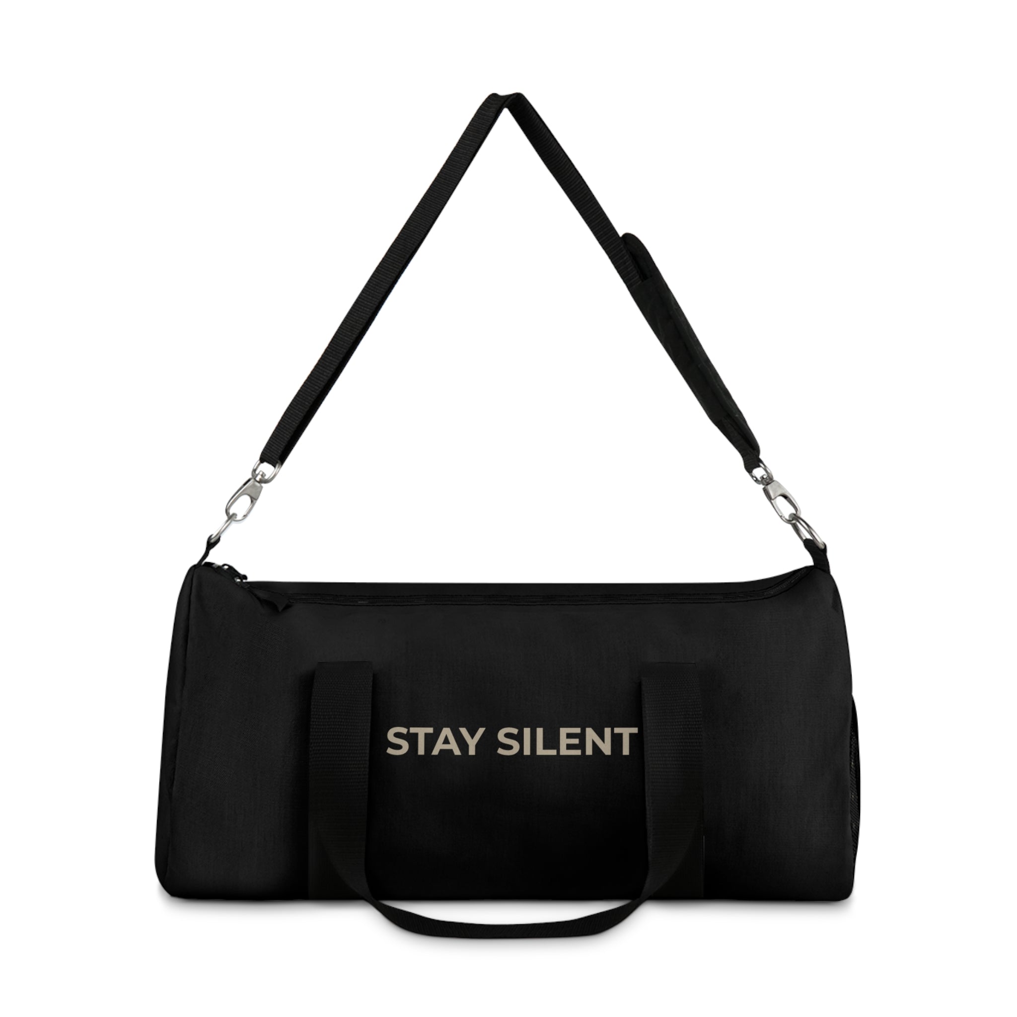 Stay Silent Duffel Bag — Minimalist Travel & Gym Carryall