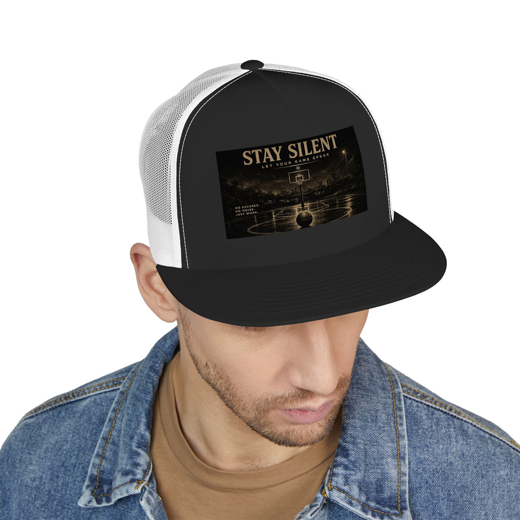 Stay Silent Basketball Trucker Cap