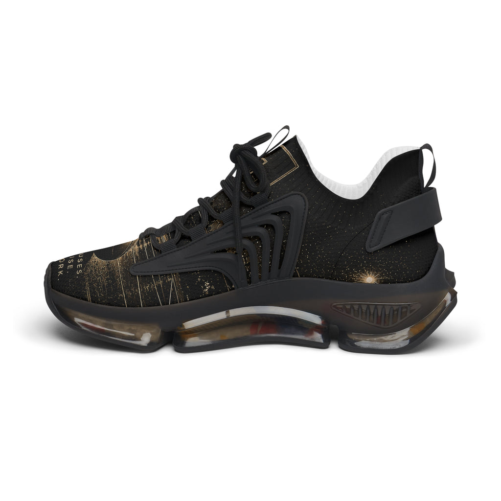 Women's Mesh Sneakers — Black Gold Urban Athletic Shoes
