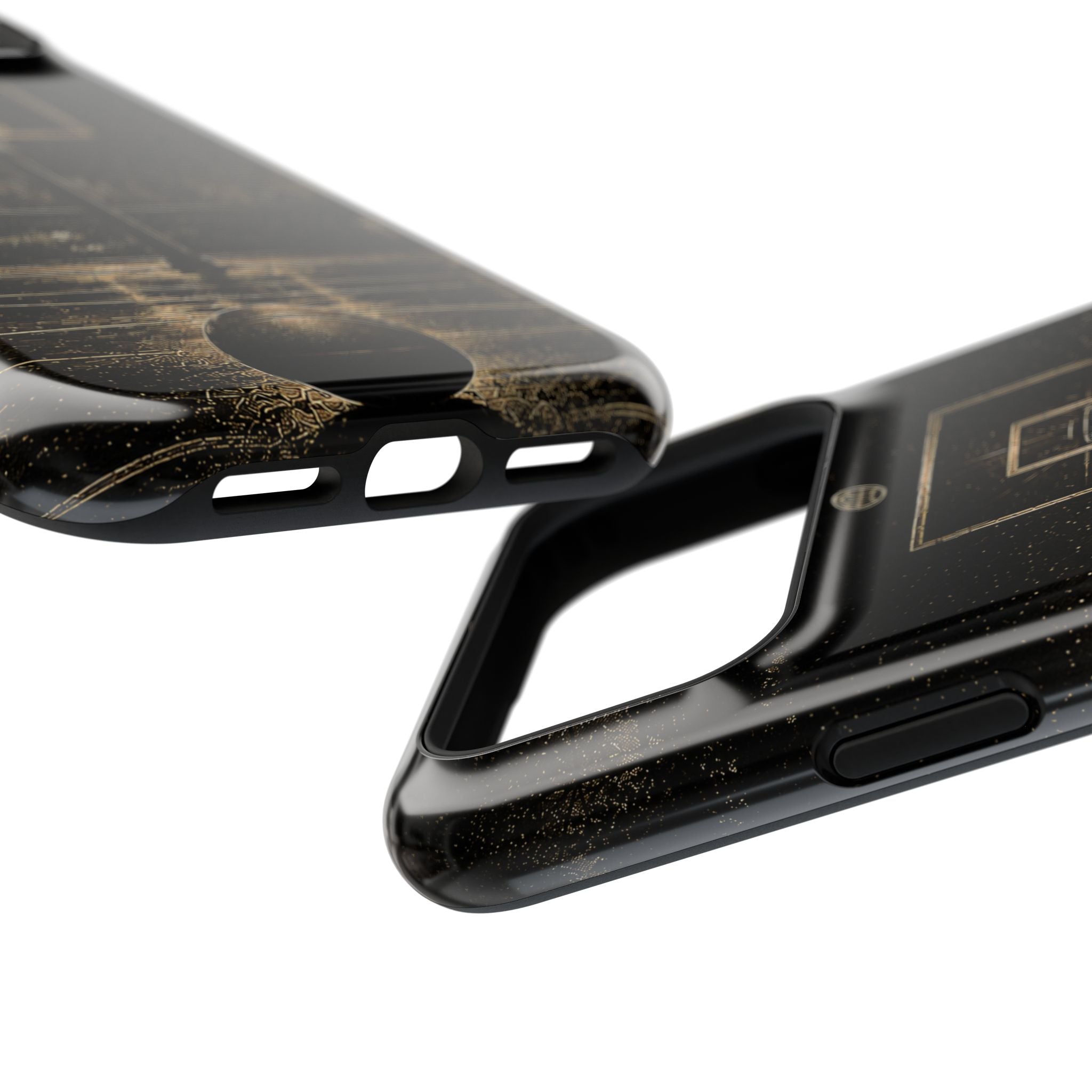 Gold Night Basketball Phone Case — Impact-Resistant Protective Cover