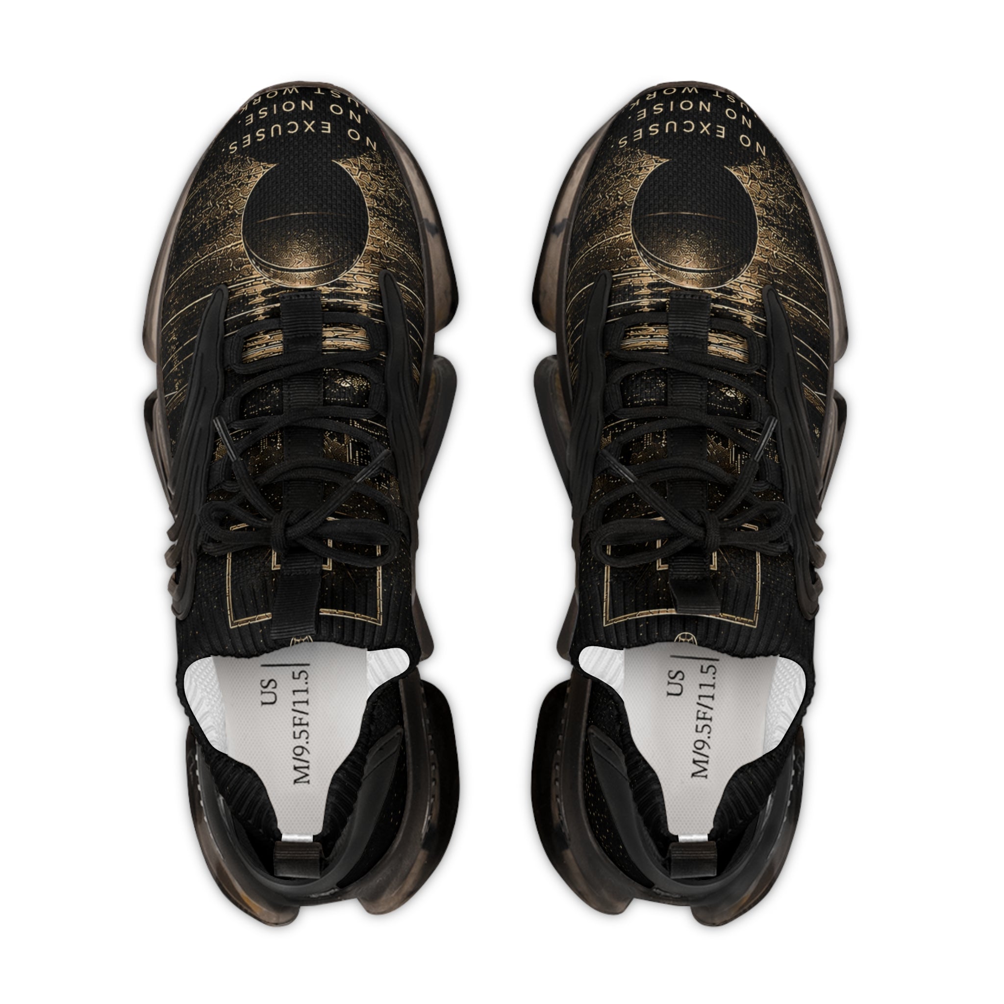 Mesh Sneakers — Vintage Camera Graphic Men's Athletic Shoes