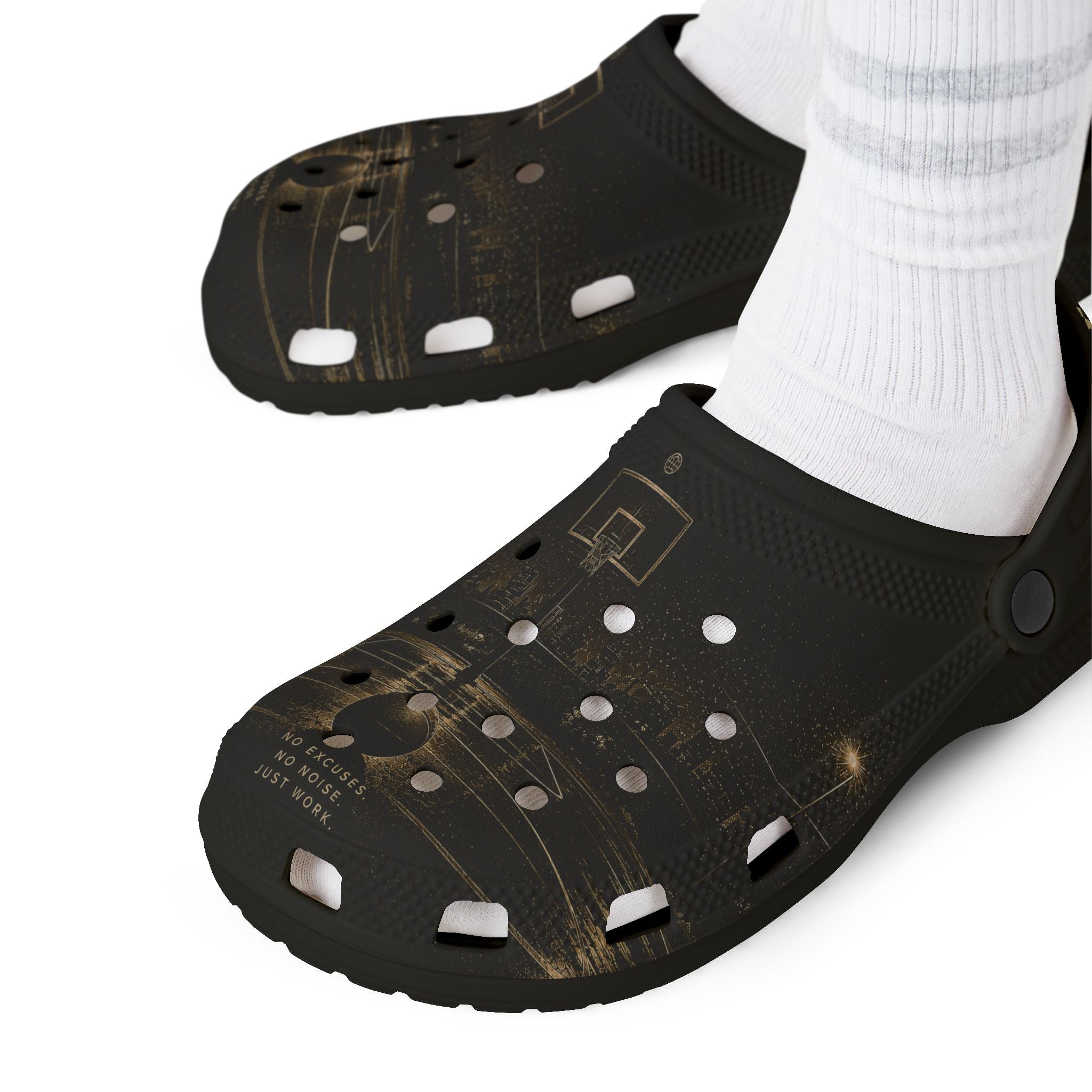 Stay Silly Black EVA Clogs – Lightweight Foam Slip-On Shoes
