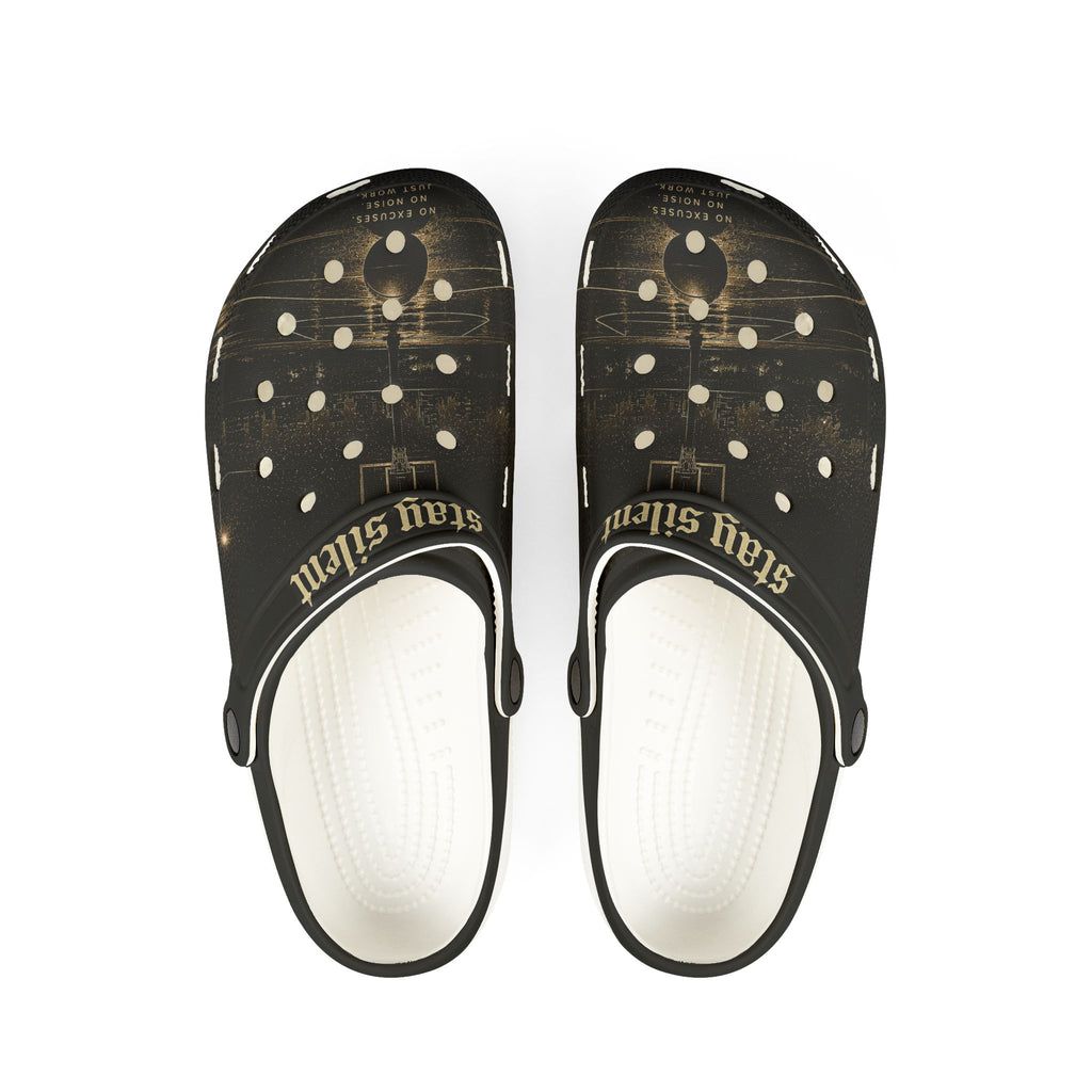 Stay Silly Black EVA Clogs – Lightweight Foam Slip-On Shoes