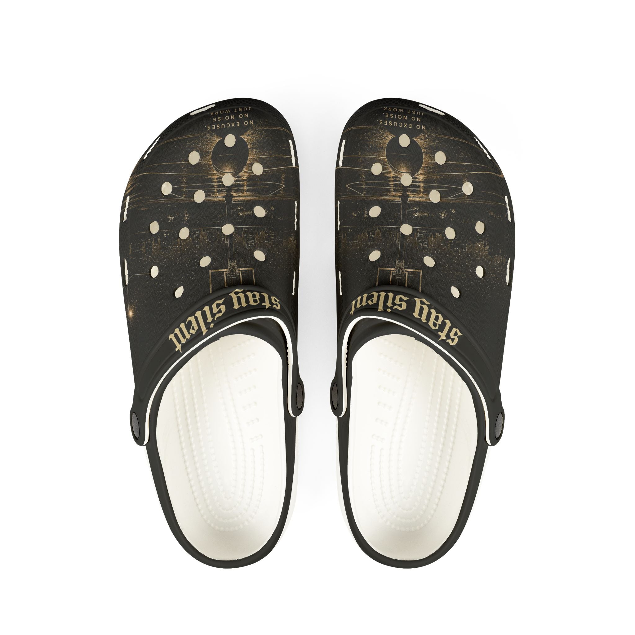 Stay Silly Black EVA Clogs – Lightweight Foam Slip-On Shoes