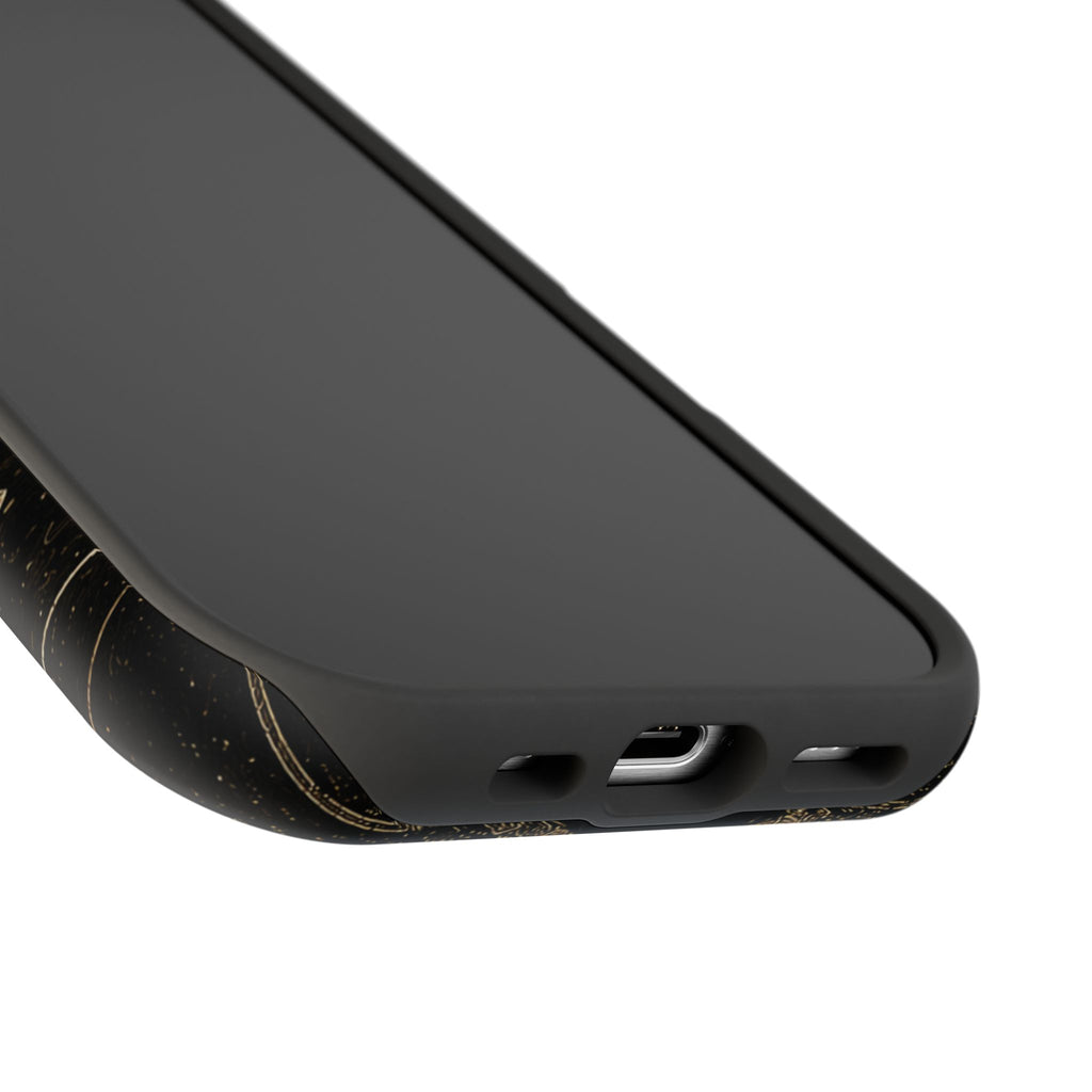 Gold Night Basketball Phone Case — Impact-Resistant Protective Cover