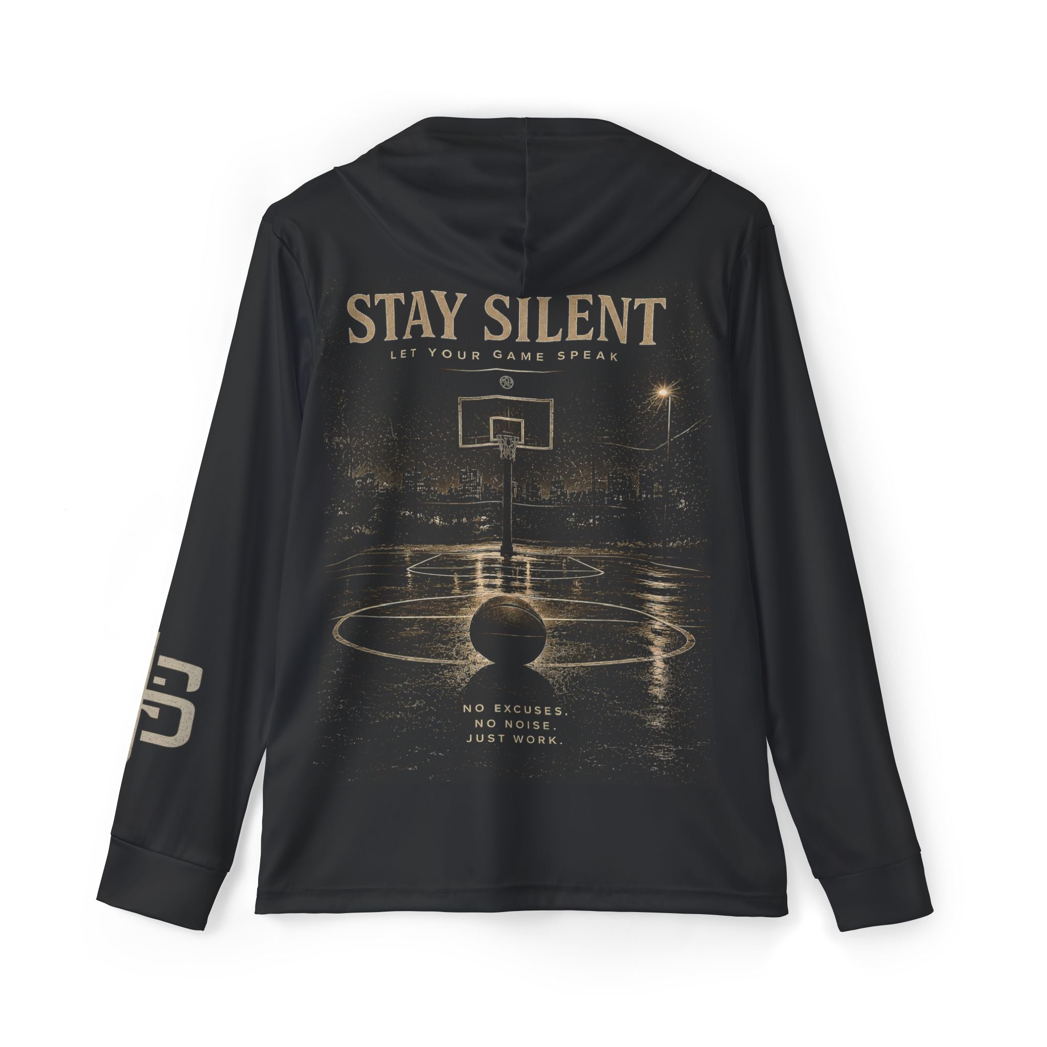 Stay Silent Basketball Warmup Hoodie — Men's Performance Sports Hoodie
