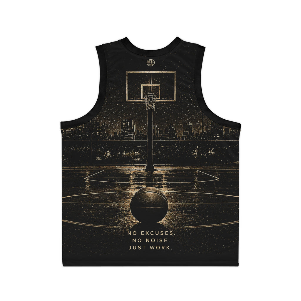 Basketball Jersey — "Stay Silent" Motivational Court Tank
