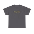 Stay Silent Basketball Poster Tee — Vintage Court Graphic T-Shirt
